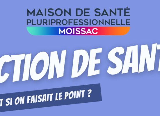 Venez faire un point avec vos professionnels de santé devant les pharmacies de Moissac !
